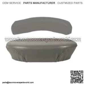 2 Piece Seat Cushion Back Rest Wood Base Fits Massey Ferguson Harris 20 50 202