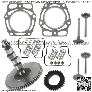 Camshaft Valve Kit & Spur Gear for John Deere X520 w/ 26HP Kawasaki FD731V