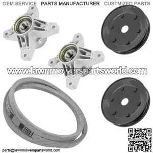 Deck Spindle w/ Pulley & Belt for White Outdoor Z-16 53AC225G190 42" 2x