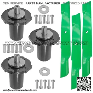 60" Deck Spindle & 20.5" Medium-Lift Blade Kit for Gravely ZT60 PM200 Pro-Master