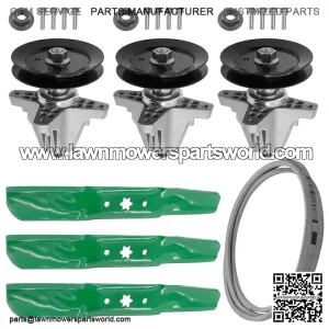 918-06980 942-05052A 954-05078 50-Inch Deck Spindle Blade Kit for MTD & Cub Cadet Riding Mowers