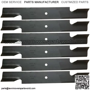 6PK Lawn Mower Blades Compatible with 61" Scag Super Z Turf Tiger STHM SW SWZ Mo