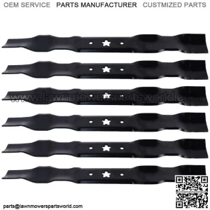 (6) Mower Blades  Mulching for Poulan 531307223 42" Decks