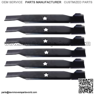 (6) Mower Blades  High Lift for Husqvarna and Poulan 532137380 50" Decks