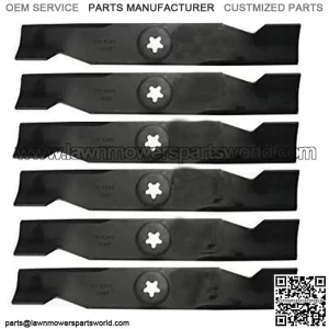 Rotary (6) 9907 Mower Blades for Roper Sears Poulan 532180054 48in. Deck