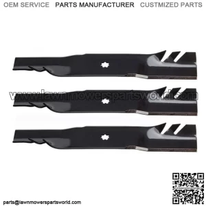 3 OEM Oregon Gator G5 Mower Blades for John Deere D140 D150 D160 592-616 48"