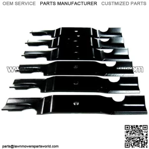 6 XHT blades will fit John Deere TCU34280 Quik-Trak 652B 652E 652R 52" Decks