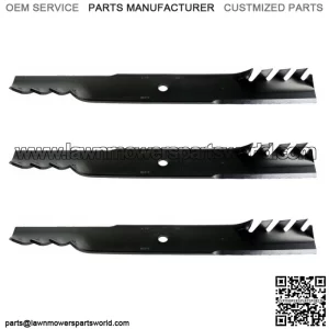 3 Mower Blades  Mulching High Lift for John Deere 103-0301-S 60" Deck