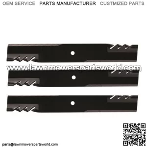 3PK Oregon 396-726 Gator Blade 54" replaces John Deere PT8721 AM104490 TCU29188