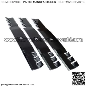 (3) Toothed Blades Fits AYP Yazoo-Kees with 48" Cut Husqvarna 539113425