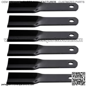 6PK Oregon Heavy Duty Blade for 44" Woods P90 P990 RM90-1, RM90-2, RM990, P990-3