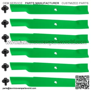 61-Inch Deck Blade with Bolt Kit for Husqvarna M-ZT61 MZT61 Zero-Turn Mowers - 510417901