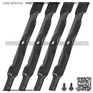 AM141033 M143695 42-Inch Mulching Blade Kit with Bolt for John Deere LT160 LT180