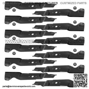 742-0677 742-0677A 54-Inch Deck Blades Kit with Nuts for MTD & Cub Cadet Mowers