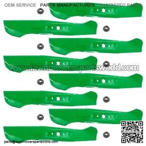 942-04290 942-04244 46-Inch Deck Blades Kit with Nuts for MTD & Cub Cadet Riding Mowers