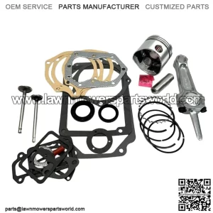 Master Rebuild Kit For 12HP Kohler K301 With Standard Piston And Rod And Valves
