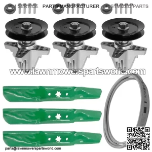 918-06980 942-05052A 954-05078 50-Inch Deck Spindle Blade Kit for MTD & Cub Cadet Riding Mowers