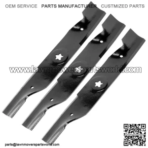 16-3/4" 5-Point Star Notched High-Lift Blade ÿ Fits 48" Deck Husqvarna & Poulan