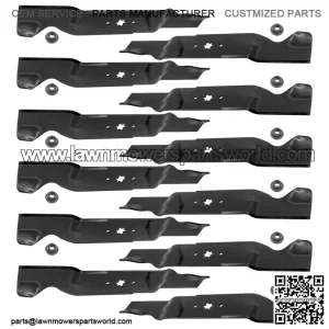 742-0677 742-0677A 54-Inch Deck Blades Kit with Nuts for MTD & Cub Cadet Mowers