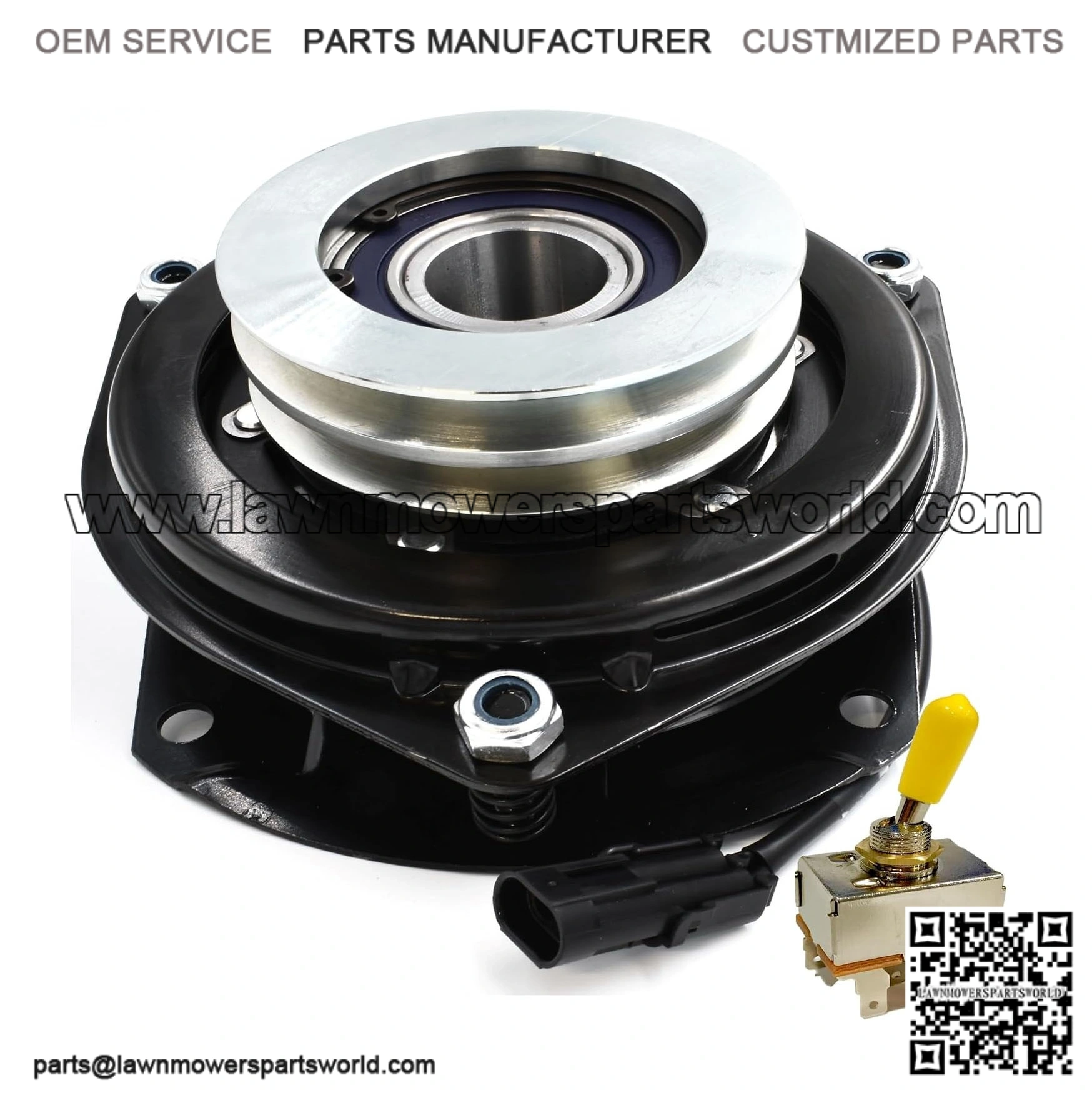 AM104238 Billet Pulley Electric PTO Clutch & AM39489 PTO Switch Set
