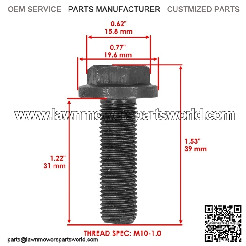 John Deere M143695 M121152 M122113 M134981 Deck Blade Bolt Washer - Image 2