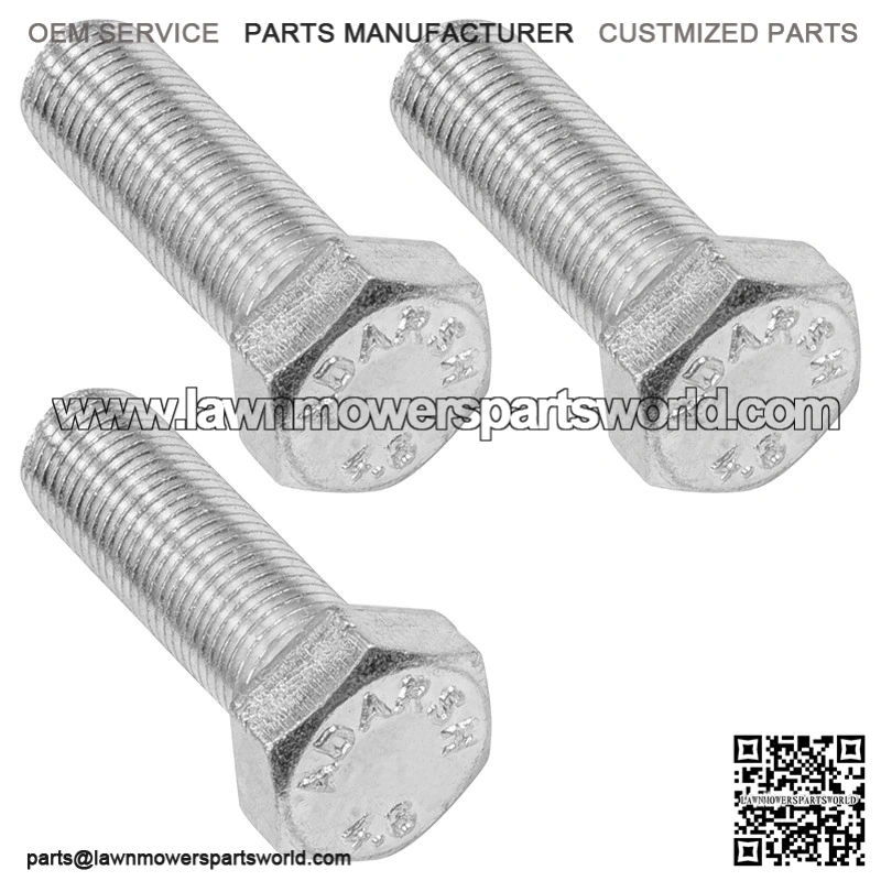 Dixie Chopper 1/2-20 x 1 1/2 Spindle Blade Hex Bolts B-349 & W-201 - Image 3