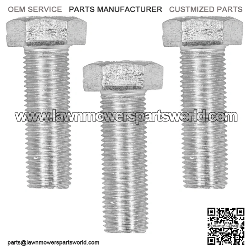 Dixie Chopper 1/2-20 x 1 1/2 Spindle Blade Hex Bolts B-349 & W-201 - Image 4