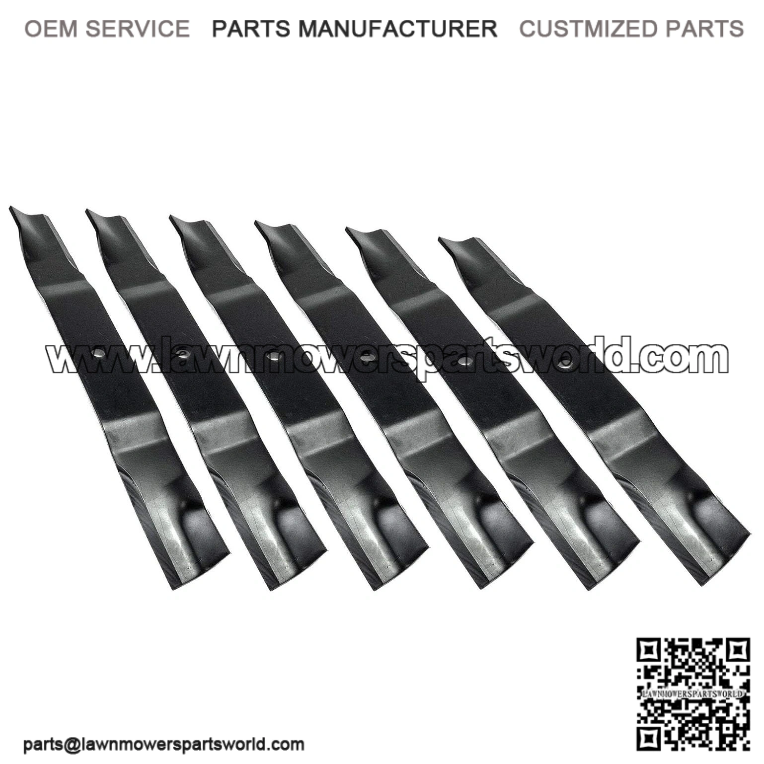 61" Mower Blade Set (6 Blades) ?C Compatible with Bobcat/Ransomes & Many More, Replaces 112111-03 and 438-0002-00