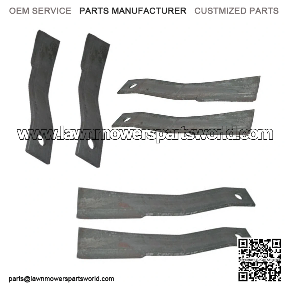 Rotary Cutter Lift Blade Set ?C Compatible with Bush Hog Flex Wing Cutters 7555, 7556BH, and 11150