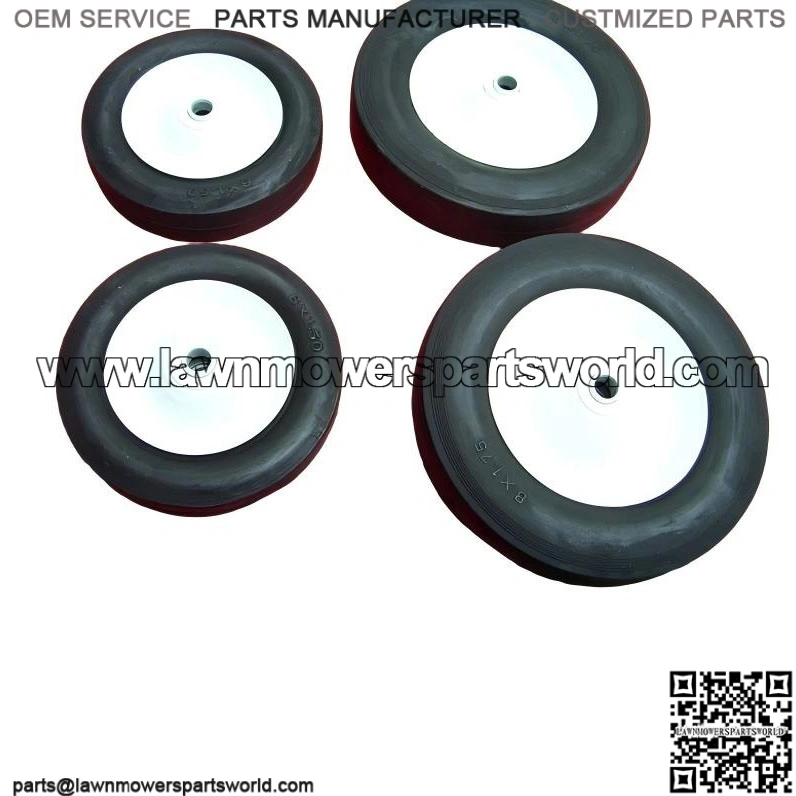 Lawn Boy Steel Ball Bearing Wheels Set ?C Includes 2 x 8" and 2 x 6"