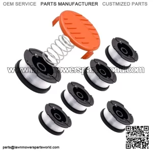 BLACK+DECKER AF100 Replacement String Trimmer Line Spool - Weed Eater Edger 6-Pack