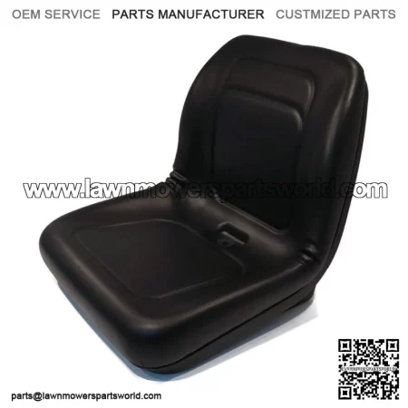 Black HIGH BACK SEAT Fits John Deere Skid Steer Loader 70 125 240 7775 8875